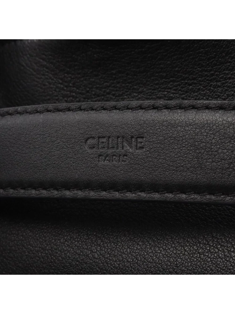 Celine Shoulder Bag Takeaway Black Leather Take Away